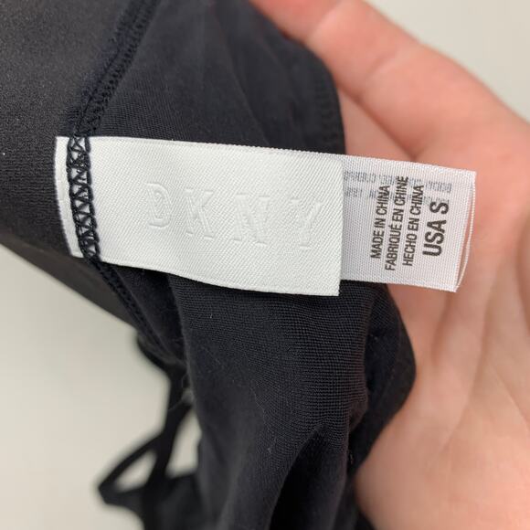 DKNY Women's Size Small Plunge Neck Bralette Bra Solid Black NEW - Picture 6 of 7